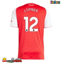Camisa de Futebol Arsenal Jurrien Timber #12 Equipamento Principal 2025-26 Manga Curta